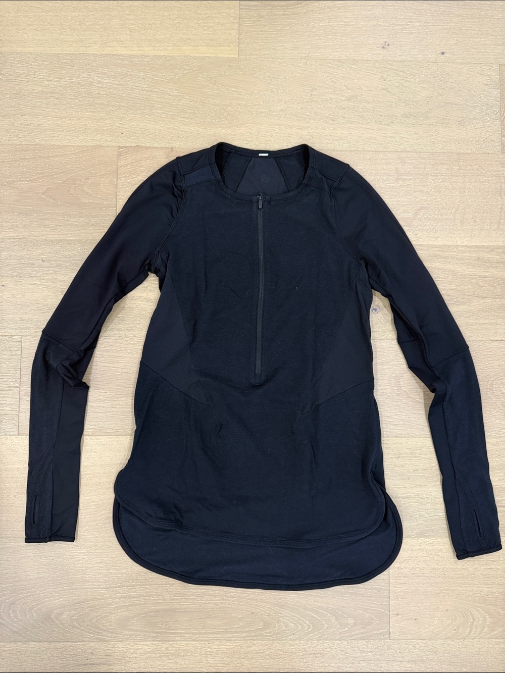 lululemon athletica Black Long-Sleeve Half-Zip Training Top